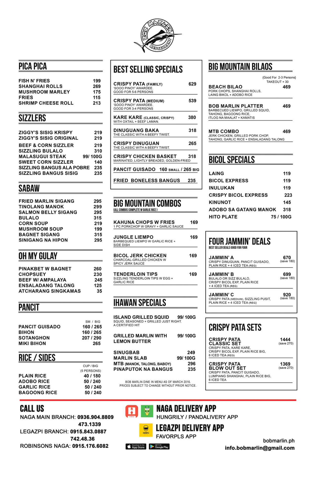 BobMarlin_Menu